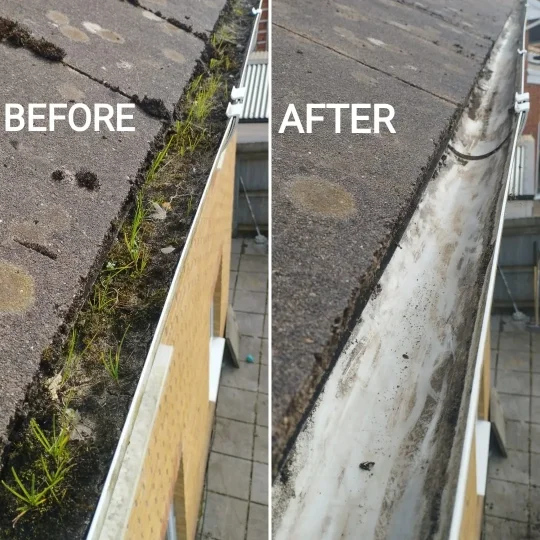 Gutter Cleaning Company Basingstoke Before and After